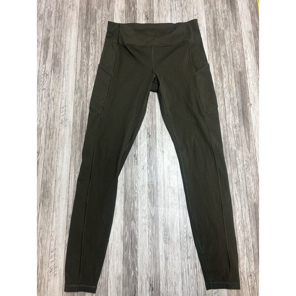 Lululemon Leggings Womens Size 8 Olive Green Yoga Athleisure Workout Casual - Picture 8 of 12